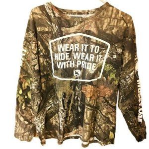 Mossy Oak Guide Series Men's Camo Long Sleeve T-Shirt-Size XL Wear it with Pride